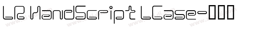 LR HandScript LCase字体转换